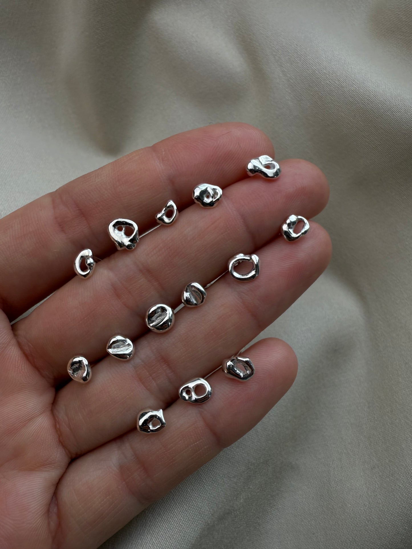 Silver Splash Studs
