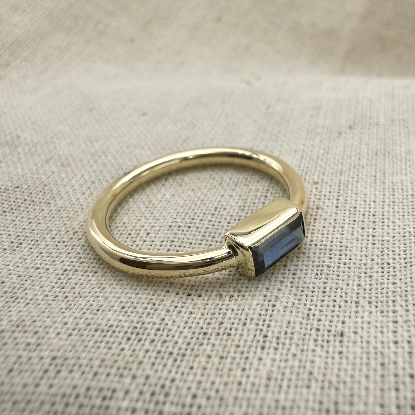 14k Ring with Blue Sapphire