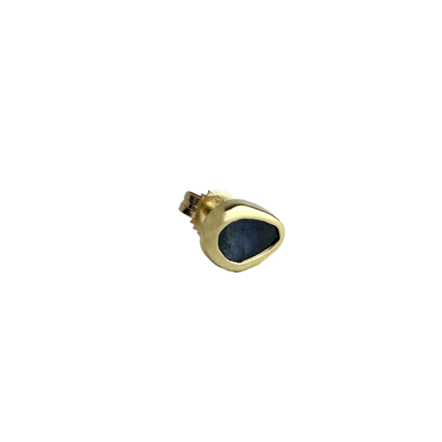 14k Solid Gold Earring Sapphire