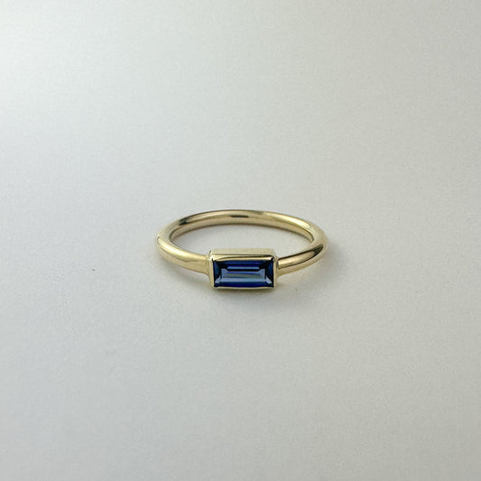14k Blue Ring