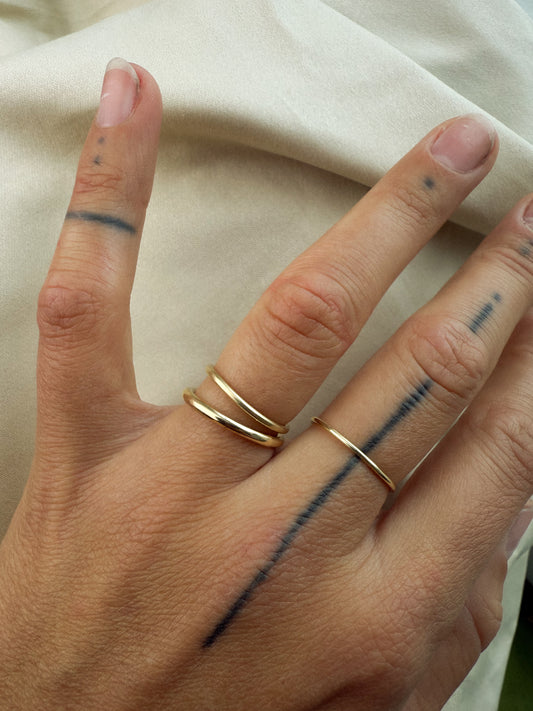 14k Ring Round