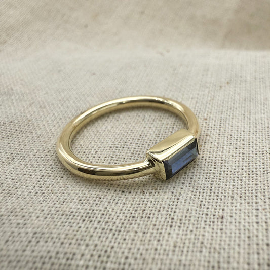 14k Ring with Blue Sapphire