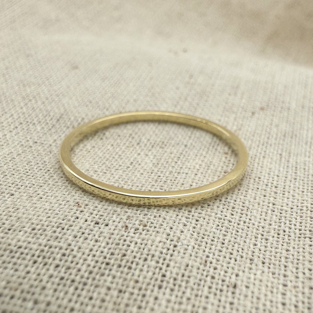 14k Gold Square Ring
