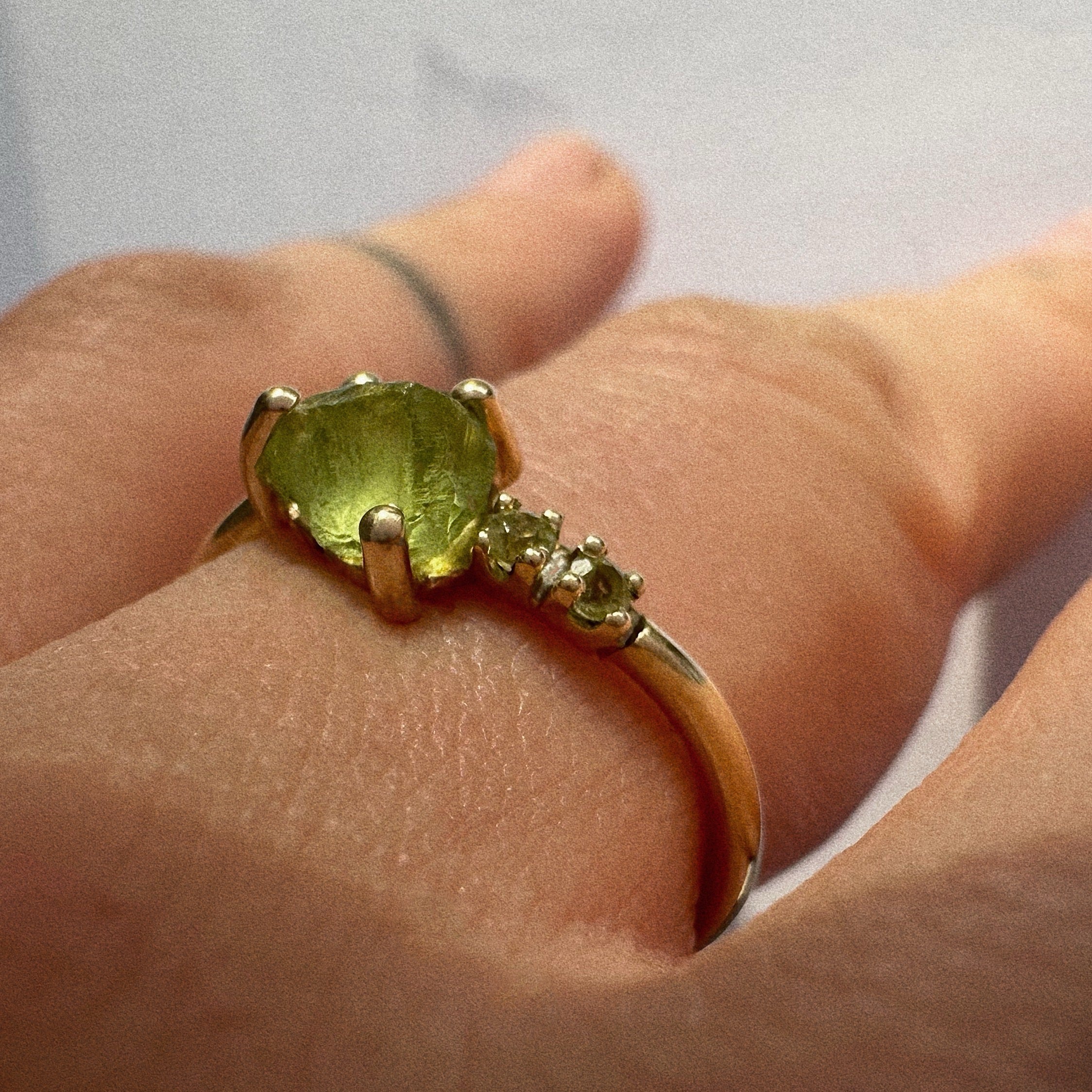 14k Peridot Ring