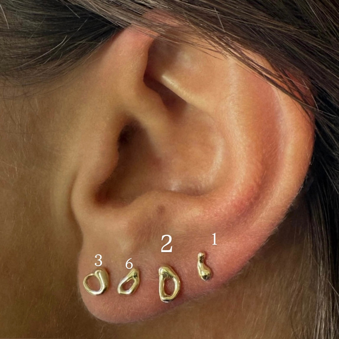 14k gold studs