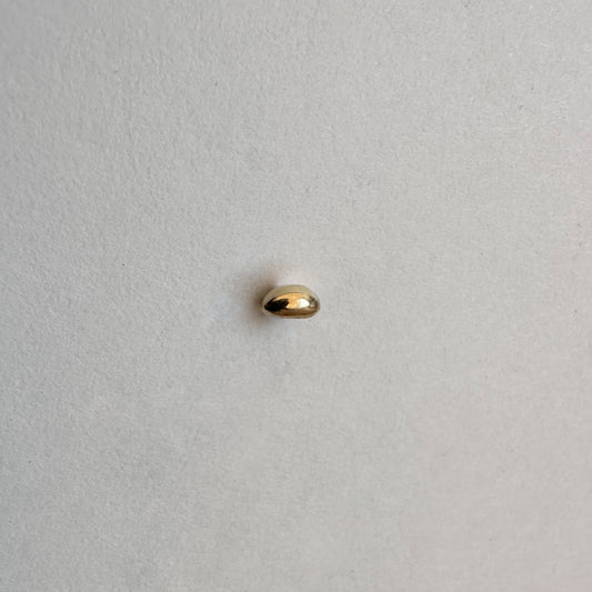 14k Earring Bean