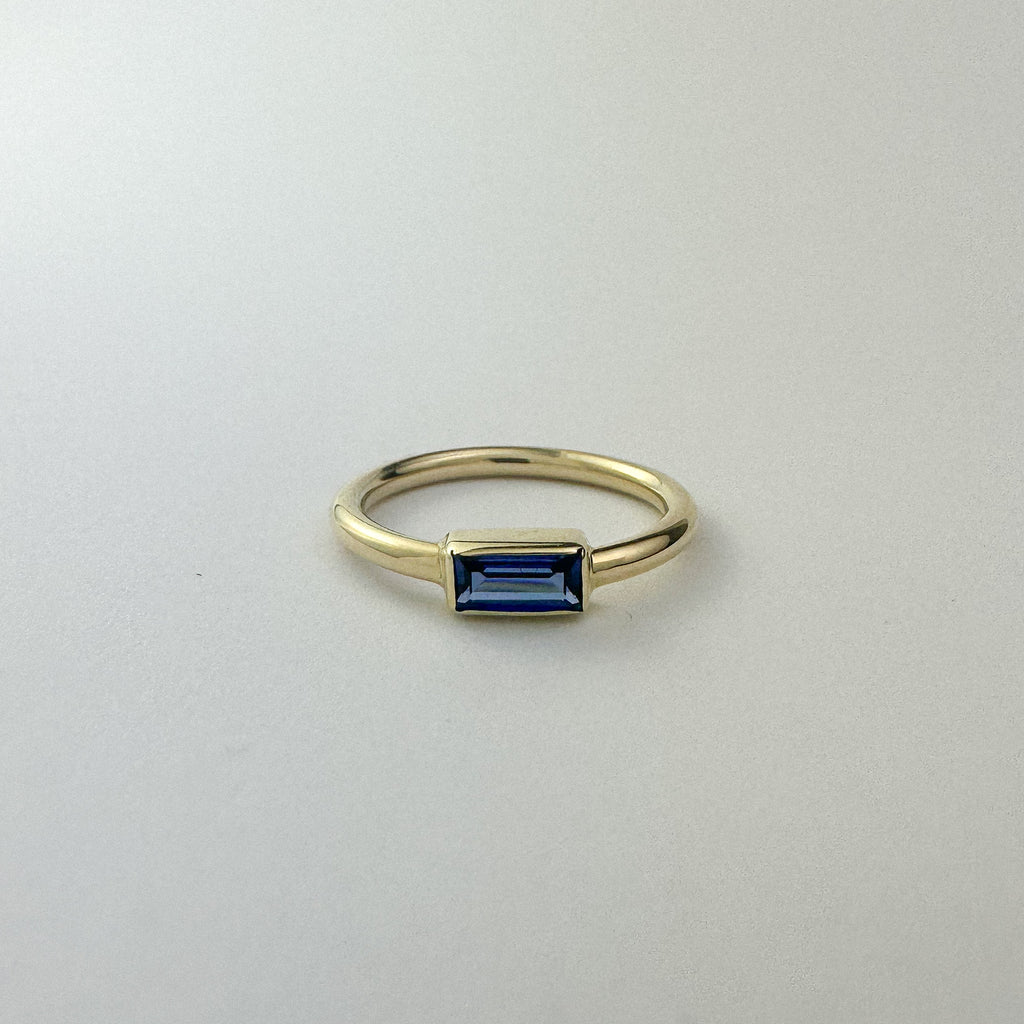 14k Blue Ring