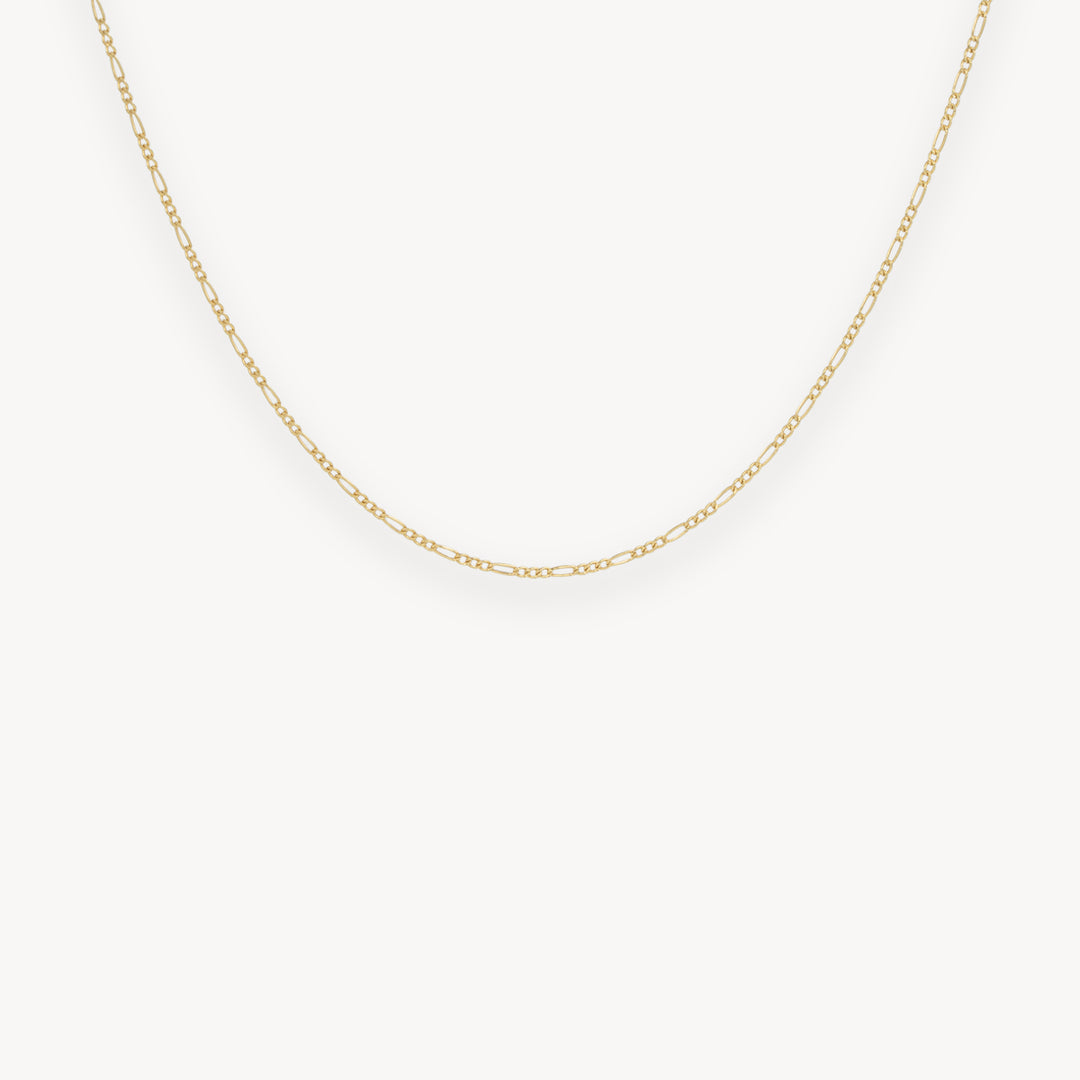 18k necklace figaro