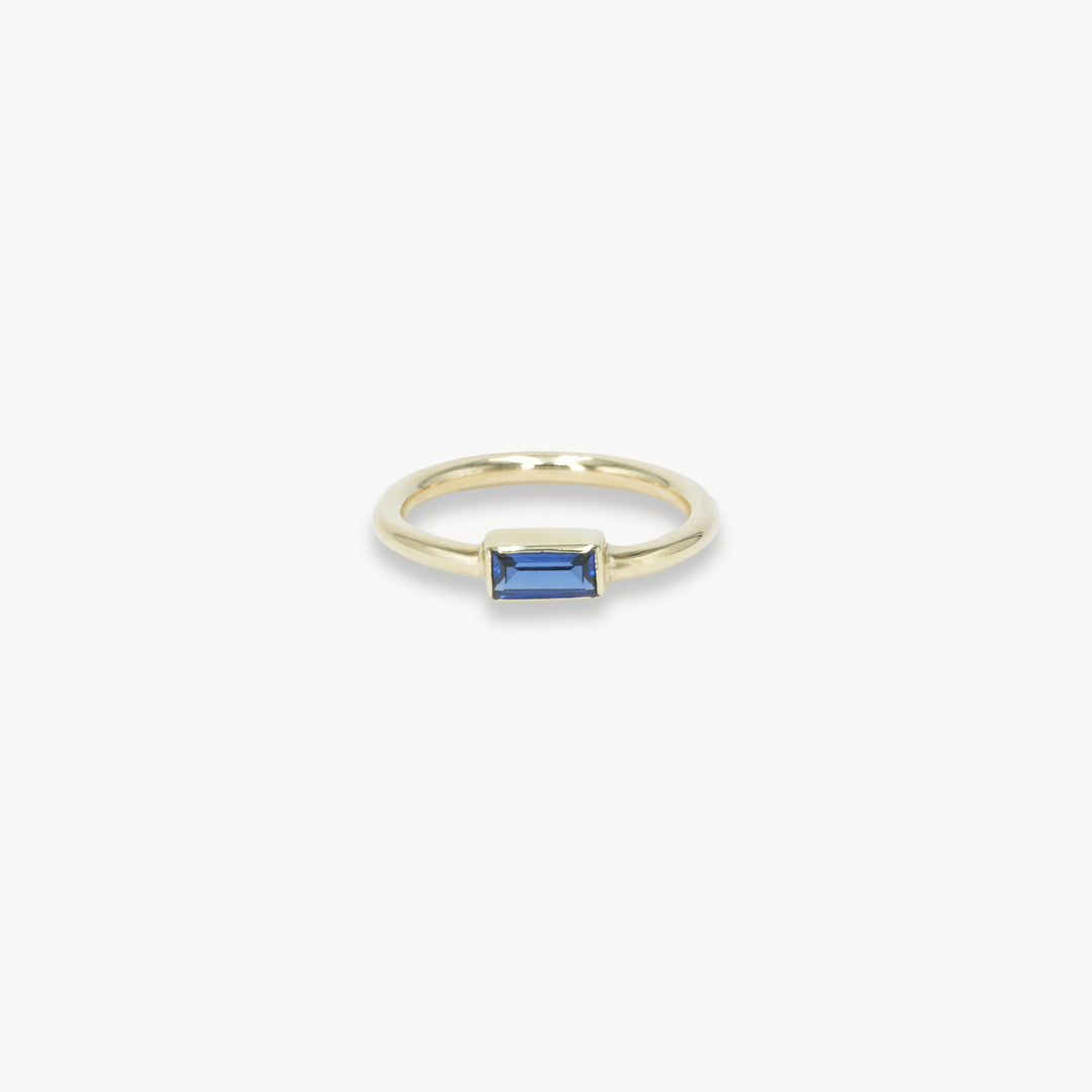 14k Blue Ring