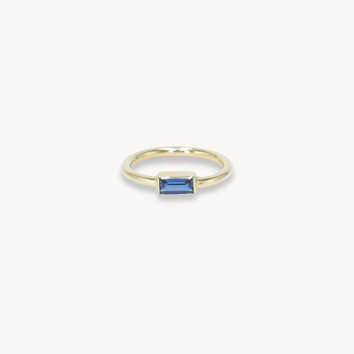 14k Blue Ring