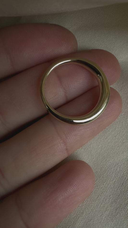 14k Gold Sphere Ring
