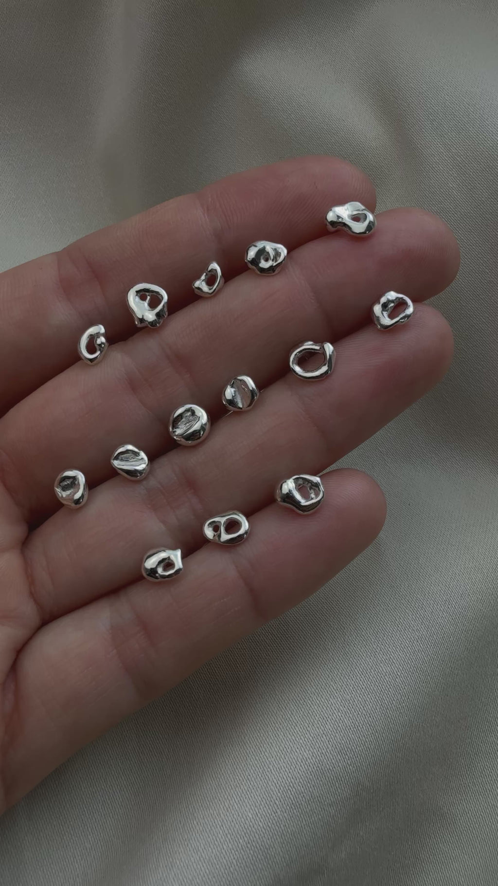 Silver Splash Studs